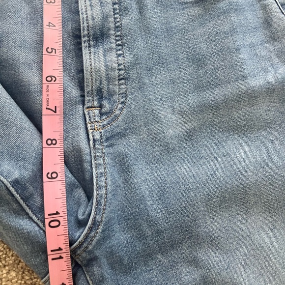 EVERLANE The Curvy Way High Waist Light Wash Cropped Skinny Jeans Size 29 - Picture 7 of 8